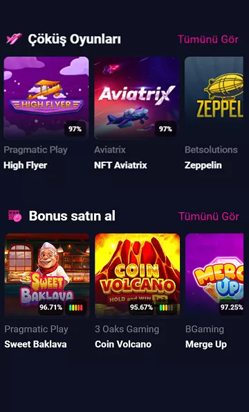 ChinChin mobil casino arayüz tasarımı